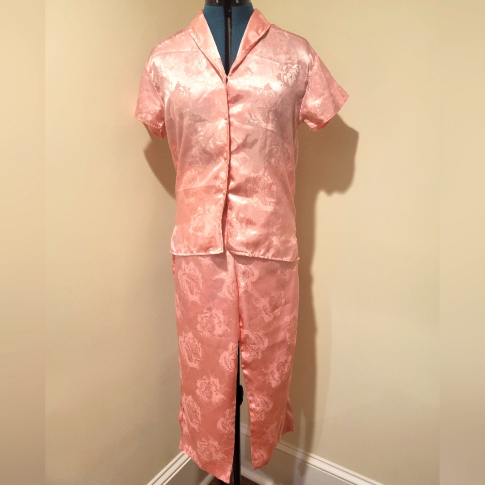 Vintage Morgan Taylor Satin Pajamas Set